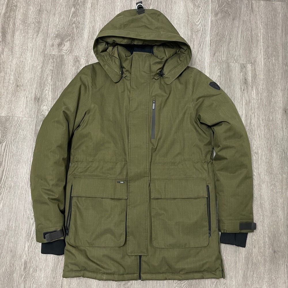 Nobis Jacket Mens XL Green Martin Parka Down Filled Hooded Winter Canada Goose